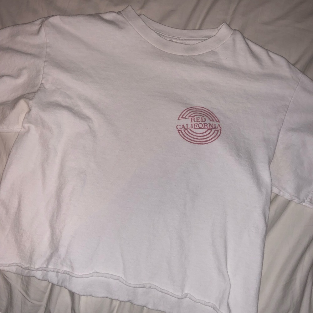 Brandy Melville Red California Crop Top